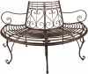 Clayre & Eef Tuinbank 160x82x87 Cm Bruin Zwart Ijzer Bank Buiten Bank Tuin Tuinmeubelen Bruin Bank Buiten Bank Tuin online kopen
