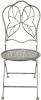 Clayre & Eef Bistrostoel 40x47x93 cm Wit Ijzer Vlinder Terrasstoel online kopen