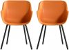 Hartman Sophie Rondo Elegance Tuinstoel Set Van 2 Indian Orange online kopen