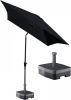 Kopu ® rechthoekige parasol Bilbao 150x250 cm met voet Black online kopen