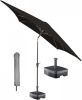 Kopu ® vierkante parasol Altea 230x230 cm met hoes en voet Black online kopen