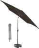 Kopu ® vierkante parasol Malaga 200x200 cm met hoes Antraciet online kopen