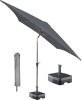 Kopu ® vierkante parasol Malaga 200x200 cm met hoes en voet Grey online kopen