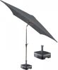 Kopu ® vierkante parasol Malaga 200x200 cm met voet Grey online kopen