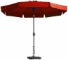 Madison Parasol Flores Luxe rond 300 cm steenrood online kopen