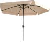 Lesli Living Lesli Parasol 'Gemini' Volant, kleur ecru, Ø3m online kopen