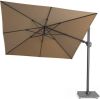 Showmodel Siesta Premium zweefparasol 300 x 300 antraciet frame charcoal doek + 90 kg voet online kopen