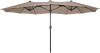 SenS-Line Sens line Marbella Parasol Taupe 270x450 Cm Grijs online kopen