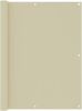 VIDAXL Balkonscherm 120x400 cm oxford stof cr&#xE8, me online kopen