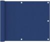 VidaXL Balkonscherm 75x500 cm oxford stof blauw online kopen