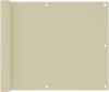 VIDAXL Balkonscherm 75x500 cm oxford stof cr&#xE8, me online kopen