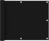 VidaXL Balkonscherm 75x500 cm oxford stof zwart online kopen