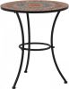 VIDAXL Bistrotafel moza&#xEF, ek 60 cm keramiek oranje en grijs online kopen