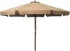VidaXL Parasol met houten paal 330 cm taupe online kopen