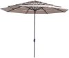 Madison Parasol Syros Open Air Round Ecru 350cm Beige online kopen