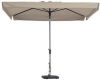 Madison parasol Delos Luxe rechthoek 300x200 cm ecru online kopen