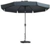 Madison Parasol Flores 300/8, Draaisysteem+Volant Grijs online kopen