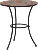 VIDAXL Bistrotafel moza&#xEF, ek 60 cm keramiek oranje en grijs online kopen