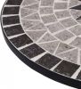 VIDAXL Bistrotafel moza&#xEF, ek 61 cm keramiek grijs online kopen