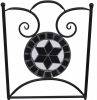 VidaXL Bistrostoelen inklapbaar 2 st keramiek zwart en wit online kopen