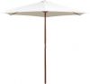 VIDAXL Parasol 270x270 cm houten paal cr&#xE8, mewit online kopen