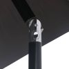 VidaXL Tuinparasol met metalen paal 300 cm zwart online kopen