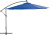 VidaXL Zweefparasol met aluminium paal 350 cm blauw online kopen