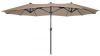 SenS-Line Sens line Marbella Parasol Taupe 270x450 Cm Grijs online kopen