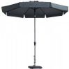 Madison Parasol Flores 300/8, Draaisysteem+Volant Grijs online kopen