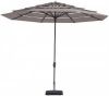 Madison Parasol Syros Open Air Round Taupe 350cm Grijs online kopen