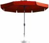 Madison Parasol Flores Luxe rond 300 cm steenrood online kopen