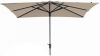 Madison Parasol Syros Vierkant Opdraai 280x280cm Ecru online kopen