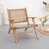 Kave Home Fauteuil 'Rigono', kleur Naturel (Showroommodel) online kopen