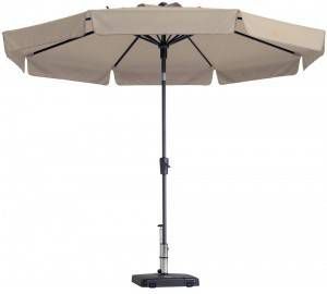 Madison Parasol Flores 300cm Draaisysteem+Volant Taupe online kopen