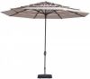 Madison Parasol Syros Open Air Round Grey 350cm Grijs online kopen