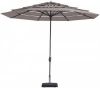 Madison Parasol Syros Open Air Round Taupe 350cm Grijs online kopen