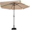 Lesli Living Lesli Parasol 'Gemini' Volant, kleur ecru, Ø3m online kopen