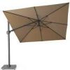 Showmodel Siesta Premium zweefparasol 300 x 300 antraciet frame charcoal doek + 90 kg voet online kopen