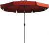 Madison Parasol Flores Luxe rond 300 cm steenrood online kopen