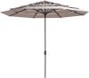 Madison Parasol Syros Open Air Round Ecru 350cm Beige online kopen