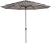 Madison Parasol Syros Open Air Round Taupe 350cm Grijs online kopen