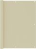 VIDAXL Balkonscherm 120x400 cm oxford stof cr&#xE8, me online kopen