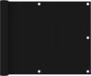 VidaXL Balkonscherm 75x500 cm oxford stof zwart online kopen