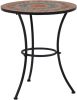 VIDAXL Bistrotafel moza&#xEF, ek 60 cm keramiek oranje en grijs online kopen