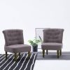 VidaXL Franse stoelen 2 st stof taupe online kopen