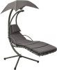 VidaXL Tuinschommelstoel 190x90x200 cm stof grijs online kopen