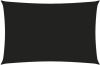 VidaXL Zonnescherm rechthoekig 4x6 m oxford stof zwart online kopen