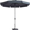 Madison Parasol Flores 300/8, Draaisysteem+Volant Grijs online kopen