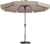 Madison Parasol Flores 300/8, Draaisysteem+Volant Ecru online kopen