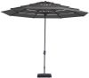 Madison Parasol Syros Open Air Round Grey 350cm Grijs online kopen